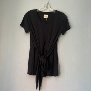 Vanessa Virginia by Anthropologie tie front T-shirt